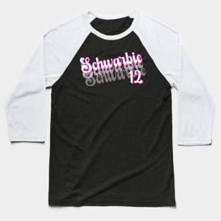 Schwarbie 12 pink gift Baseball T-Shirt
